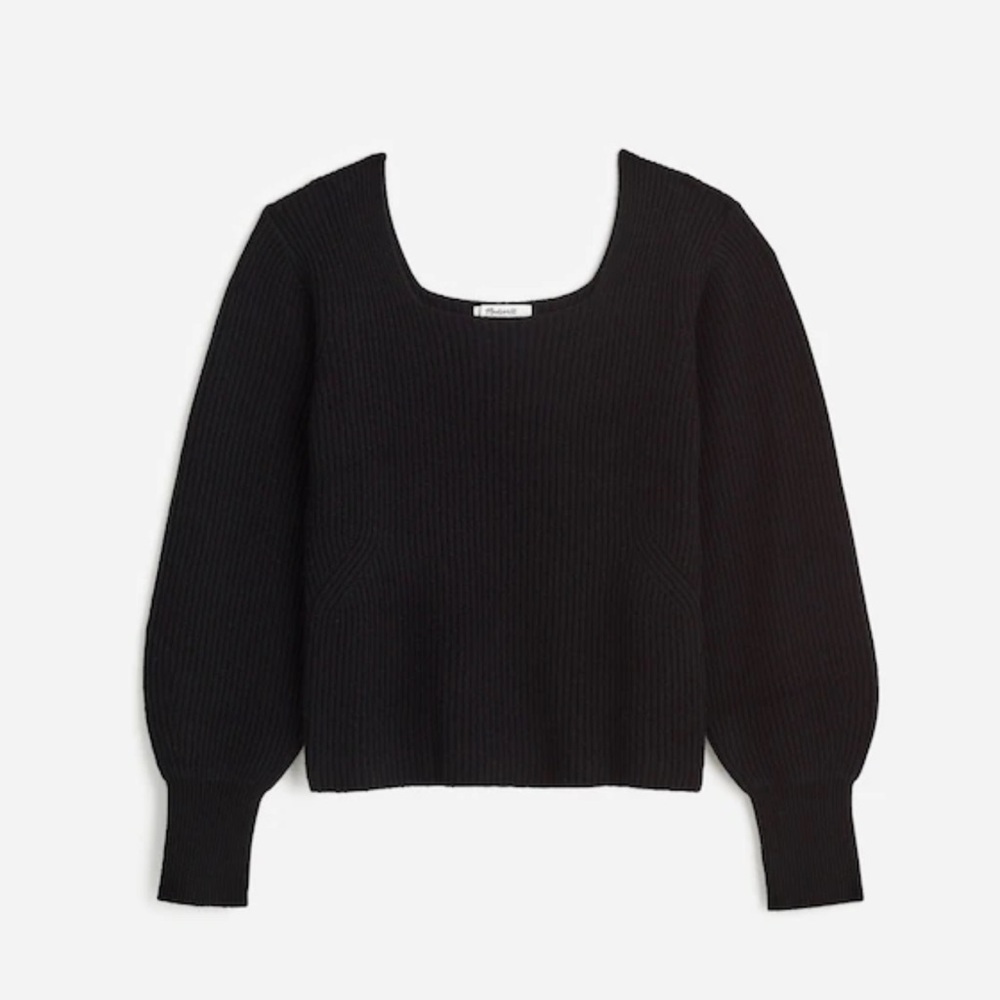 SoftWool Square-Neck Pullover Sweater S - image 1